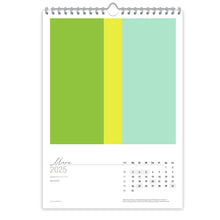 Großformatiger, moderner Kunstkalender 2025 | Format DIN A2 | Green Serenity - Kalender - |c|o|l|o|u|r| of the day®