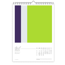 Großformatiger, moderner Kunstkalender 2025 | Format DIN A2 | Green Serenity - Kalender - |c|o|l|o|u|r| of the day®