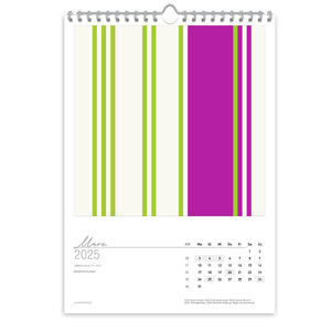 Großformatiger, moderner Kunstkalender 2025 | Format DIN A2 | Pink Edition - Kalender - |c|o|l|o|u|r| of the day®