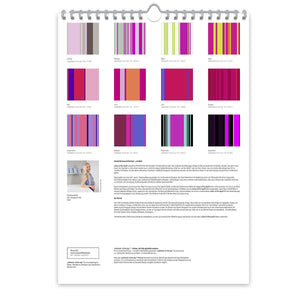 Großformatiger, moderner Kunstkalender 2025 | Format DIN A2 | Pink Edition - Kalender - |c|o|l|o|u|r| of the day®