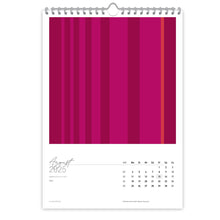 Großformatiger, moderner Kunstkalender 2025 | Format DIN A2 | Pink Edition - Kalender - |c|o|l|o|u|r| of the day®