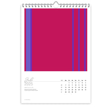 Großformatiger, moderner Kunstkalender 2025 | Format DIN A2 | Pink Edition - Kalender - |c|o|l|o|u|r| of the day®