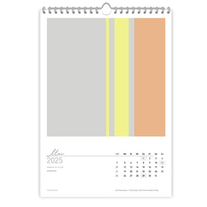 Großformatiger, moderner Kunstkalender 2025 | Format DIN A2 | WallArt Colour Explosion - Kalender - |c|o|l|o|u|r| of the day®