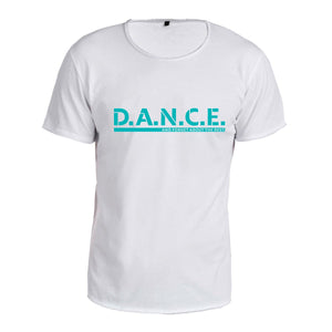 Herren Vintage T - Shirt: "D.A.N.C.E." – Innocent White / Multicolor - Bekleidung - |c|o|l|o|u|r| of the day®
