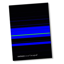 Hochwertiges Notizbuch | Formate DIN A4 + DIN A5 | Design - Cover "Neon Lights – Electric Energy" - Notizbuch - |c|o|l|o|u|r| of the day®