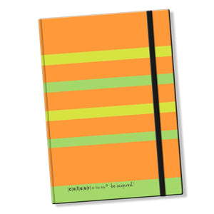 Hochwertiges Notizbuch | Formate DIN A4 + DIN A5 | Design - Cover "Taste of Happiness" - Notizbuch - |c|o|l|o|u|r| of the day®