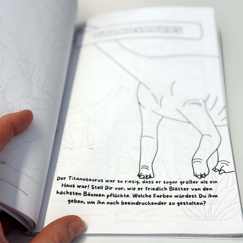 Mein Dinosaurier - Malbuch – Kreatives Ausmalen & Entdecken für Kinder von 4–8 Jahren - Malbuch - |c|o|l|o|u|r| of the day®