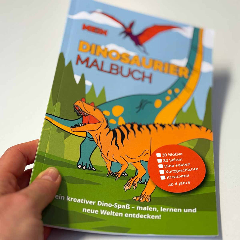 Mein Dinosaurier - Malbuch – Kreatives Ausmalen & Entdecken für Kinder von 4–8 Jahren - Malbuch - |c|o|l|o|u|r| of the day®