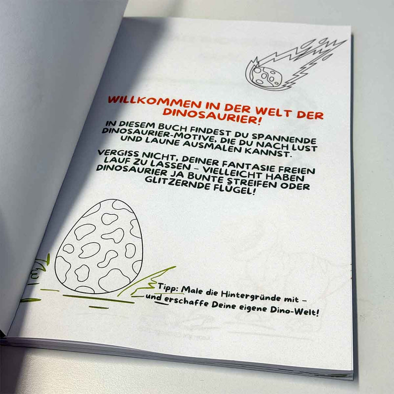 Mein Dinosaurier - Malbuch – Kreatives Ausmalen & Entdecken für Kinder von 4–8 Jahren - Malbuch - |c|o|l|o|u|r| of the day®