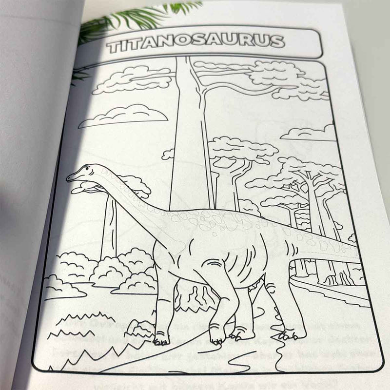 Mein Dinosaurier - Malbuch – Kreatives Ausmalen & Entdecken für Kinder von 4–8 Jahren - Malbuch - |c|o|l|o|u|r| of the day®