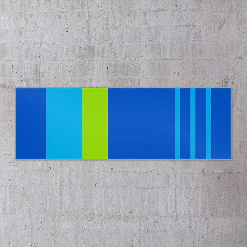 Modernes Acrylglasbild | Ausstellungsstück | Format 180x60cm | Titel "Inspired by the Ocean" - Acrylglasbild - |c|o|l|o|u|r| of the day®