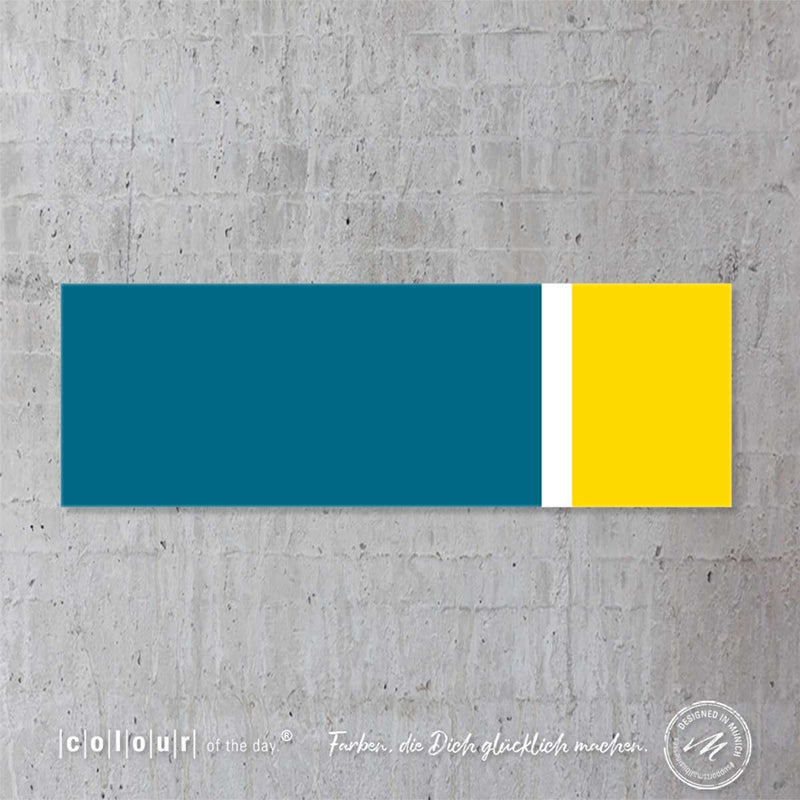 Modernes Acrylglasbild glänzend | Größen XXS – XXL | Wandbild "Sunshine is just around the corner". - Acrylglasbild - |c|o|l|o|u|r| of the day®