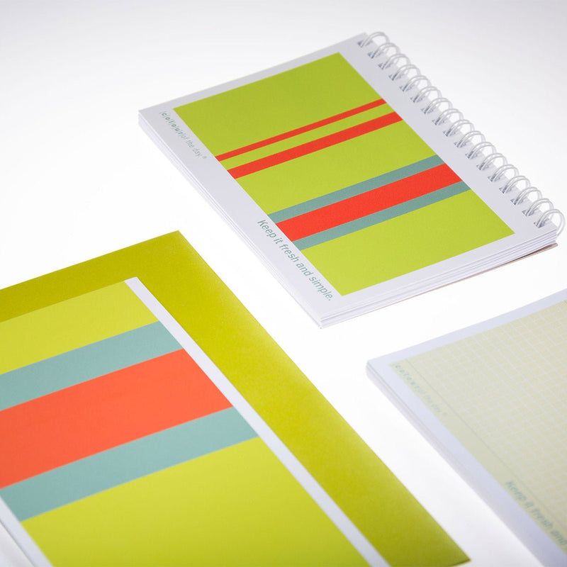 Notizblöcke und Grußkarte im Set: "keep it fresh and simple" - Grußkarte - |c|o|l|o|u|r| of the day®