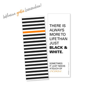 Notizbuch "More than just black and white" + gratis Lesezeichen - Notizbuch - |c|o|l|o|u|r| of the day®