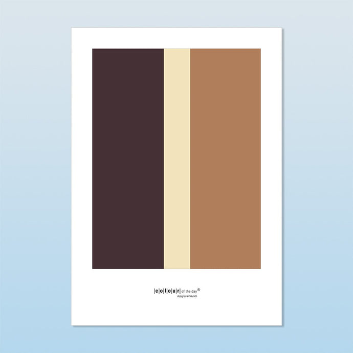 Poster “Mocha Mousse Farbpalette” | Formate DIN A3 und DIN A2 - Poster - |c|o|l|o|u|r| of the day®