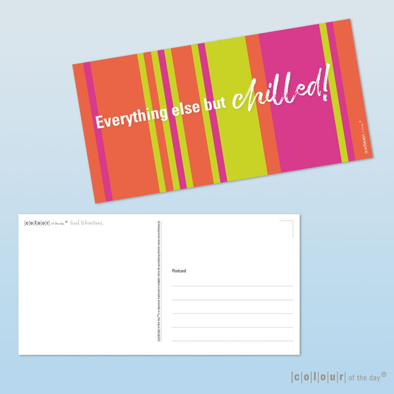 Postkarte "Everything else but chilled" - Postkarte - |c|o|l|o|u|r| of the day®