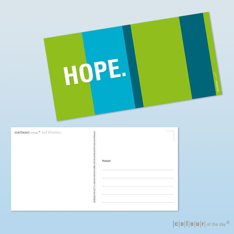 Postkarte "HOPE." - Postkarte - |c|o|l|o|u|r| of the day®