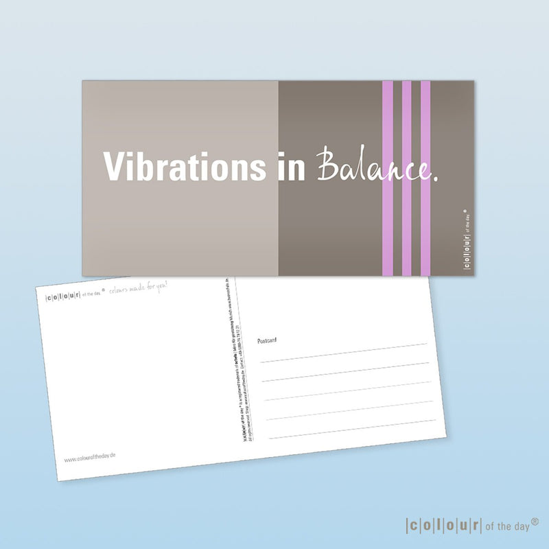 Postkarte "Vibrations in Balance." - Postkarte - |c|o|l|o|u|r| of the day®