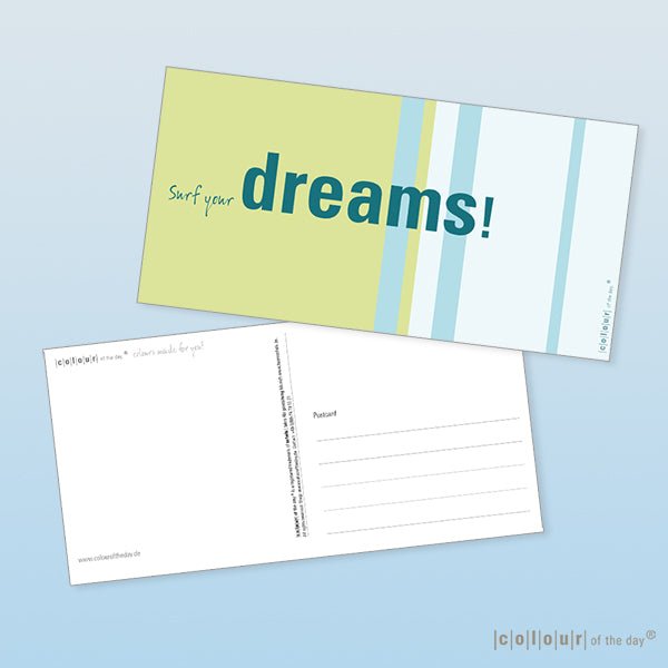 Postkartenset COLOUR BLOCKING bestehend aus drei Maxikarten - Postkarte - |c|o|l|o|u|r| of the day®