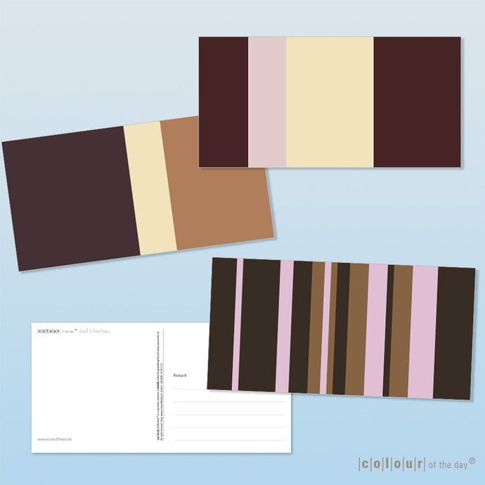 Postkartenset MOCHA MOUSSE | Stilvoll inspirieren - Postkarte - |c|o|l|o|u|r| of the day®