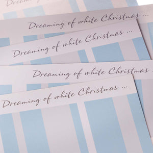 Weihnachtliche Postkarte "White Christmas" | Format DIN lang - Postkarte - |c|o|l|o|u|r| of the day®