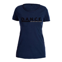 Damen Vintage T-Shirt: "D.A.N.C.E." – Navy