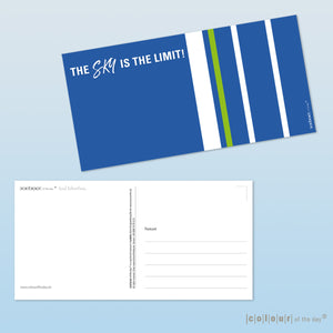 Postkarte "The sky is the limit!"