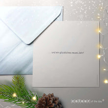Glitzernde Weihnachtskarte "Snowflake" mit schimmerndem Kuvert | 2-seitig